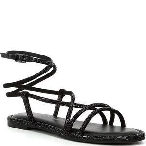 Giani Bini Sparkle Lace Up Strappy Sandals